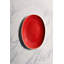 Assiette ovale en porcelaine de qualité supérieure Twister-Red | Plaque de coupe 10,2 po Vital-2064106675