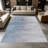 1PC Faded Distressed Blue-Grey Neutral Linen Textured area rugs for Living Room, Soft and Comfortable, Suitable for all seasons, easy-to-maintain, machine washable Indoor floor mat, Under Table Farmhouse suitable for dining room, bedroom, entryway,-629790793