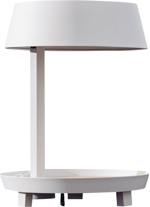 Carry Table Lamp, 19.7" H x 15" W x 15" D, Matt Pure White