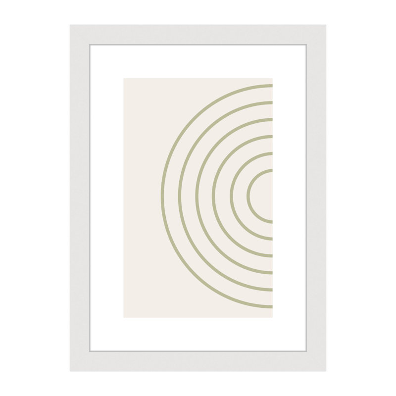 Velino Wooden Photo Frame 21 x 29.7 cm (A4) with Abstract Poster Print, White