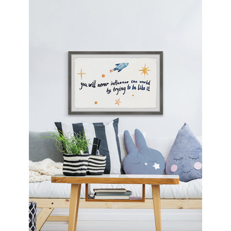 «Frisch Be différent», reproduction encadrée, H 16 po x l 24 po x P 1,5 po