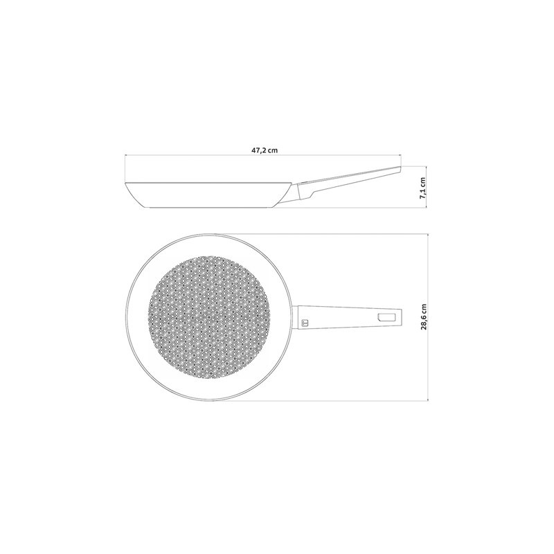 Tramontina Spezia Induction Non-Stick Frying Pan, 28 cm