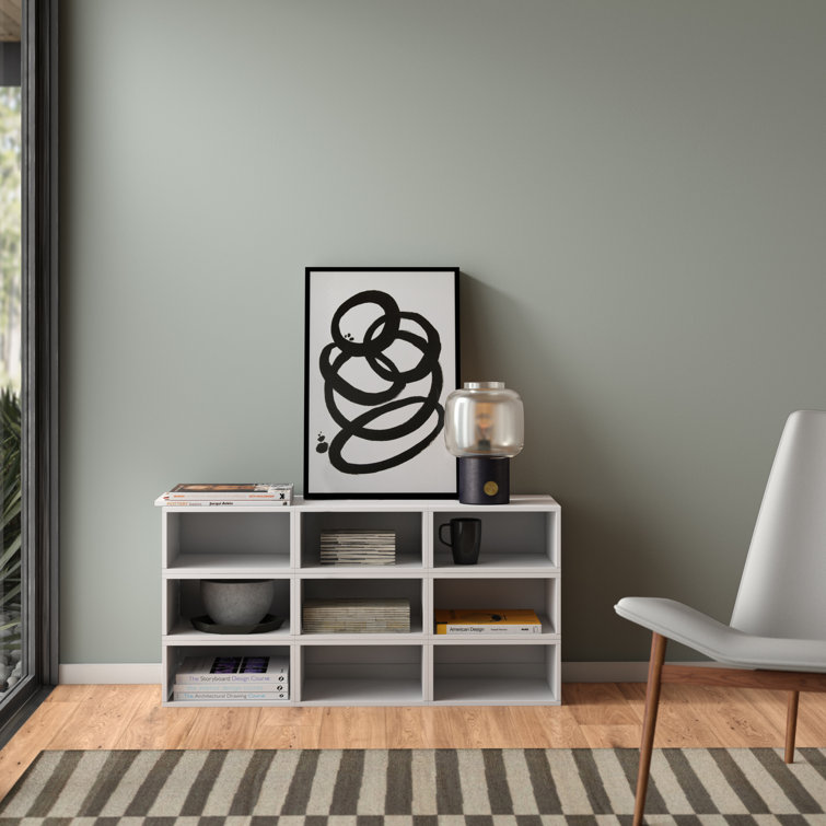 Neldean Storage Organizer Open Bookshelf Set- Half Size Cubes