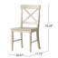 Ensemble de 2 chaises de cuisine en bois d'acacia-985942632