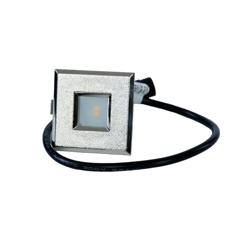 Ensemble d’éclairage encastré d’extérieur, Nickel brossé