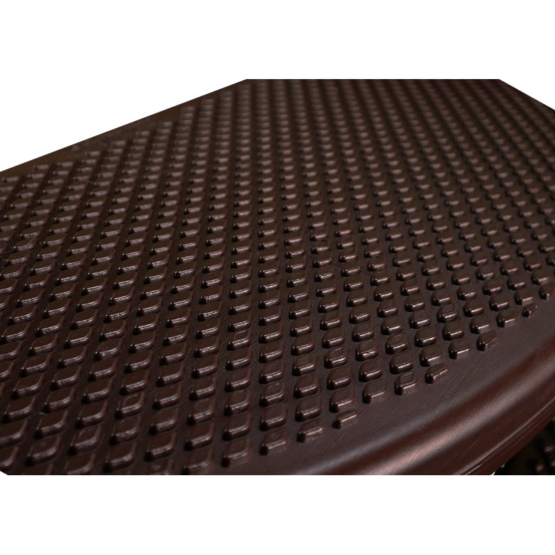 40-Inch Coffee Plastic Spa Step with Oversized Treads