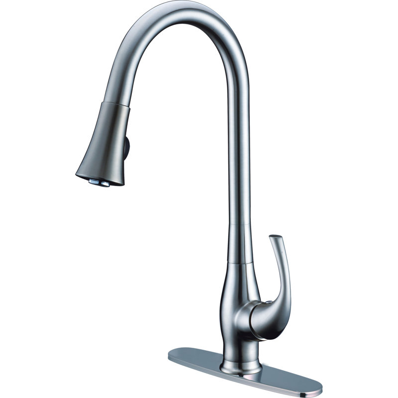 CMI Grand Pull Down Kitchen Faucet, Brushed Nickel