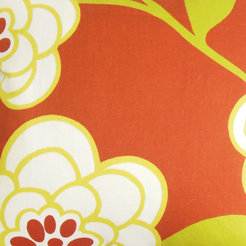 Coussin en coton Junot, Géranium, 20 po x 20 po