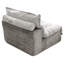 Canapé d'angle à compression, assise nuage en chenille grise moderne, 115 cm (45,28 po) pour la maison-907860781