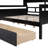 Daybed, Wood Slat Support, With Bedside Shelf And Two Drawers-335840044-335840035