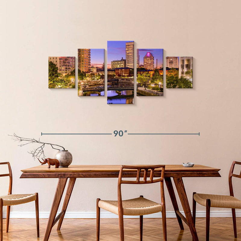 Rhode Island, 36" H x 80" W