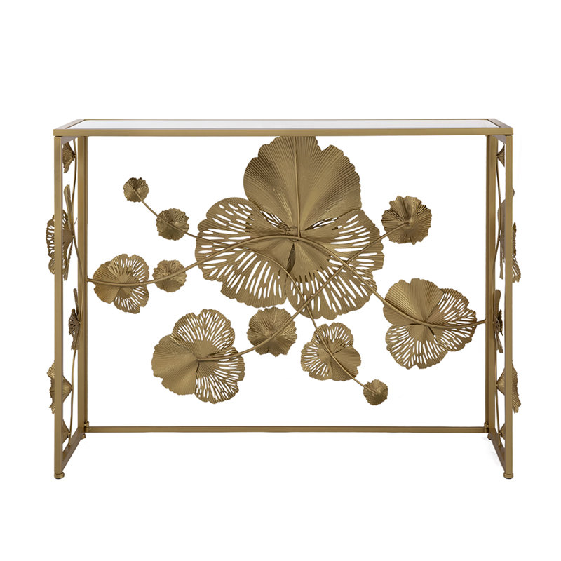 Khashif Mirrored Glass Top End Table