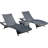 East Village Outdoor Wicker Chaise Lounge Set with Table-261389854