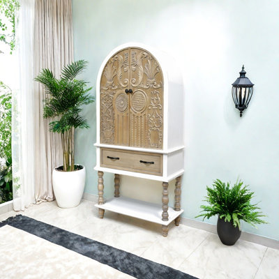 French style retro carved bookcase