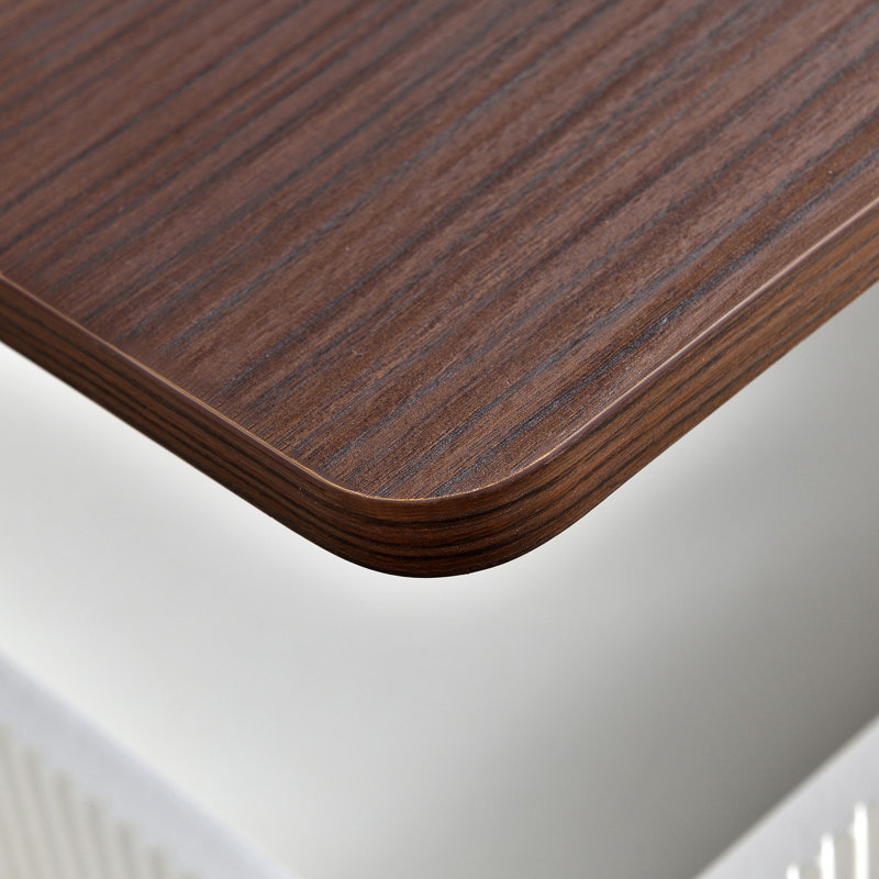 Table de bout réglable U-Can avec roulettes, table d'appoint moderne avec plateau relevable, plateau tournant à 360 ° et espace de rangement pour le salon, petit espace