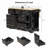 51.2" Wide Kitchen Island With Drop Leaf-1962671168