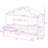Twin Wooden House Bed With Shelves, Guardrails And Light Strip-579013777