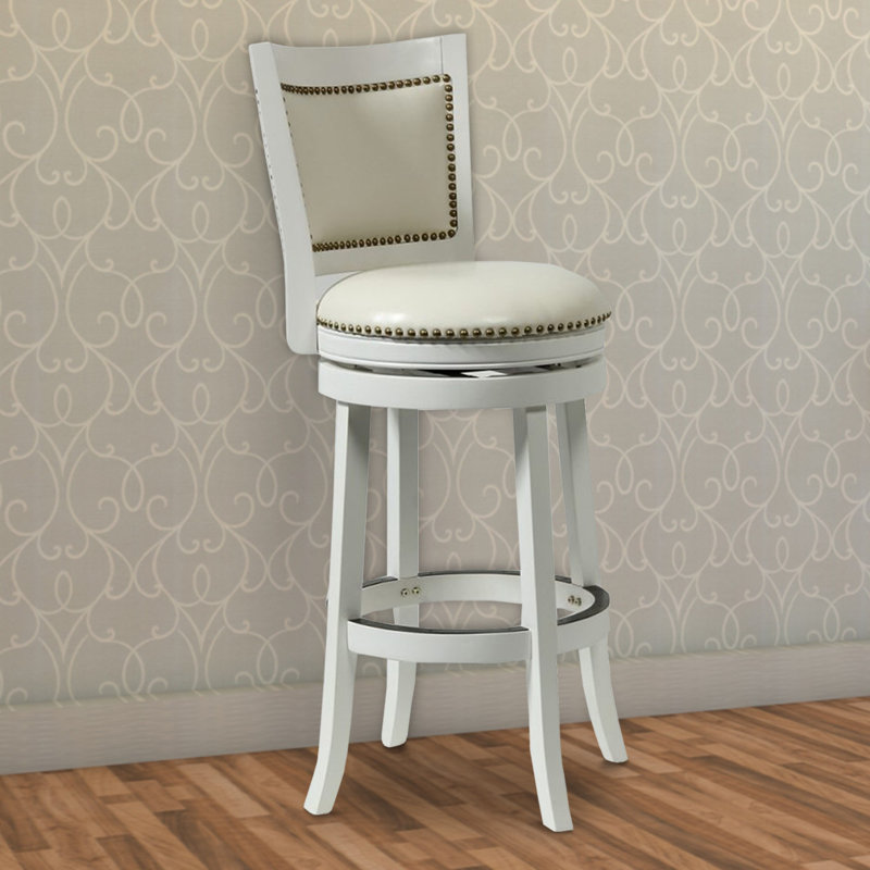 Tabouret de bar en bois massif Issiac