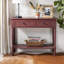 Console en bois massif 35,8 po Malmesbury-390192061