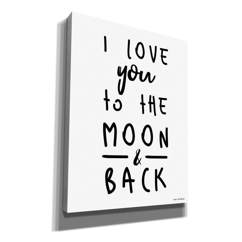 «To the Moon» par Seven Trees Design, art mural sur toile, H 16 po x l 12 po x P 0,75 po