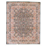 Hand Knotted Wool Oriental Area Rug in Green