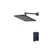 Rivera Oil Rubbed Bronze LED Rain Shower with Wall Jets and Mixer Valve