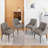 Dining Chairs,Mid Century Dining Chairs,Upholstered Faux Leather Dining Chairs with Back Pull Rod-261836142