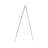 Opalo Metal Large Adjustable 3 Tier Scroll Display Gray Easel with Chain Support