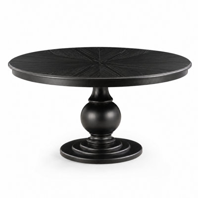 59.8" Round Solid Wood Dining Table