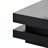 Deontea Pedestal  High Gloss Minimalist Design with LED Lights, 2-Tier Square Coffee Table, Centre Table, Living Room Table-579887726