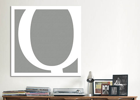 The Type - reproduction sur toile, H 37 po x l 37 po x P 1,5 po, Q