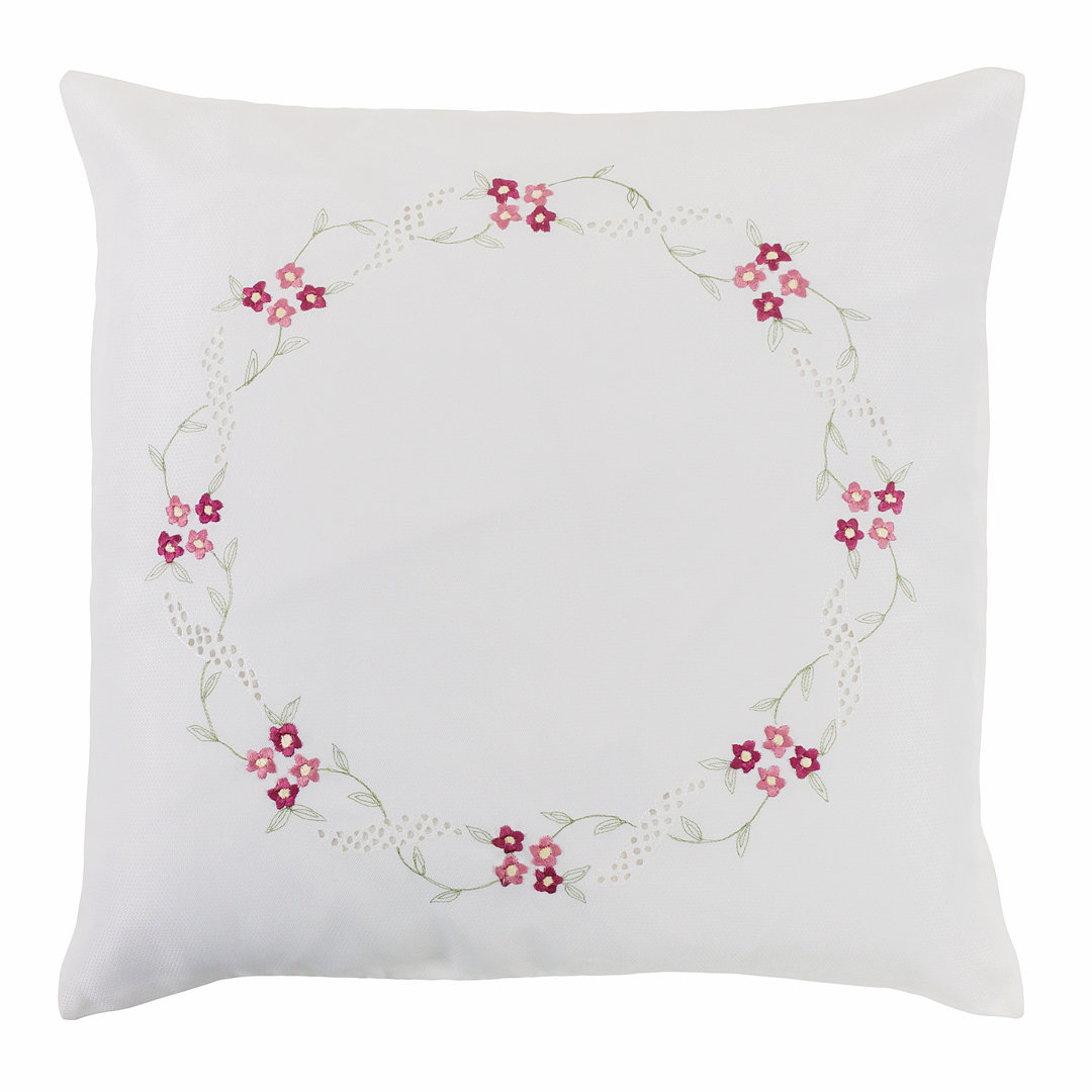Floral Square Cushion Cover