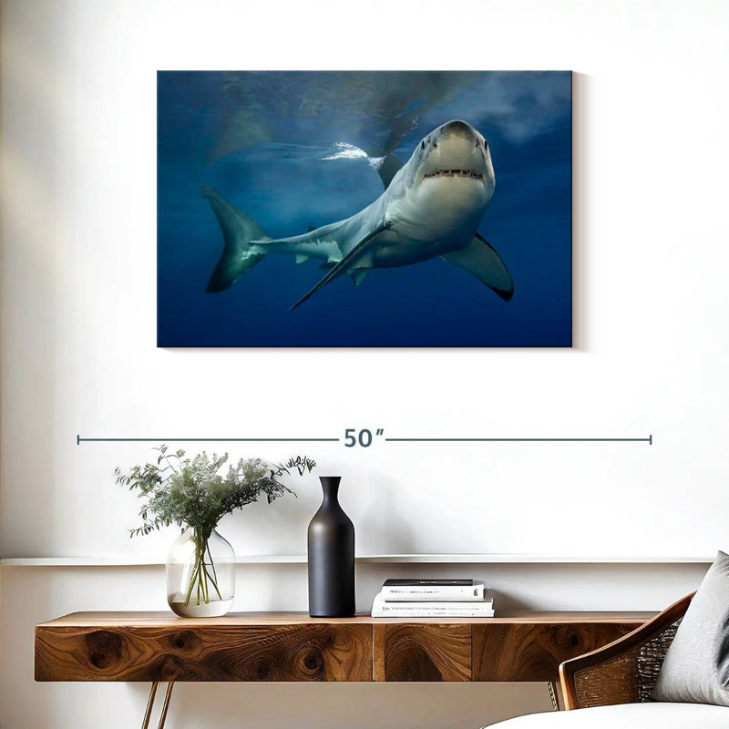 Brampt Shark Pursuit, 24" H x 36" W