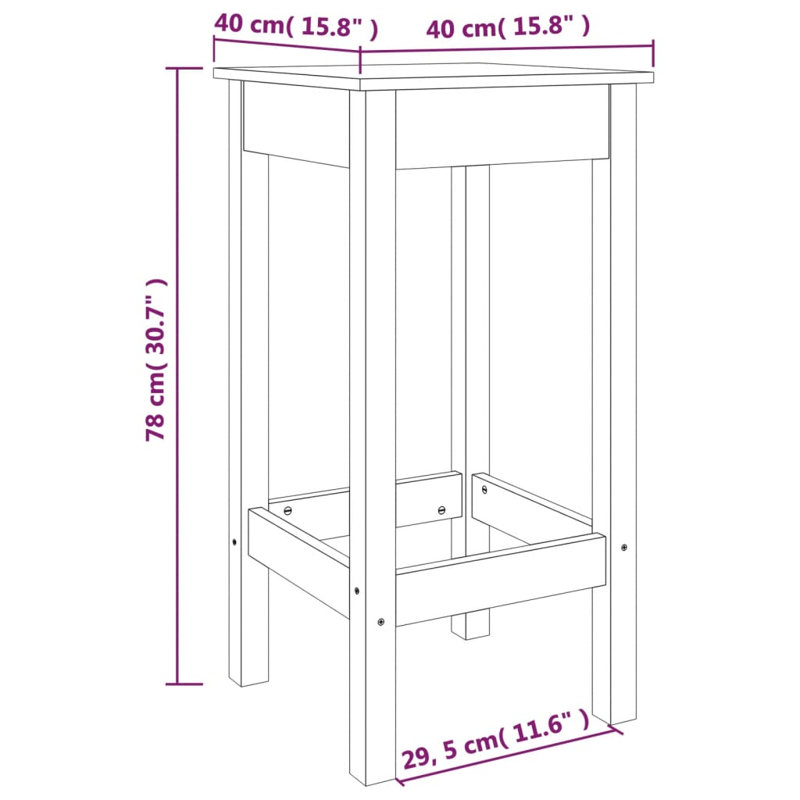 Tabouret de bar 30,7 po Cresencia