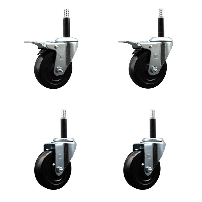 Ensemble de roulettes extensibles 4 pouces 4 po