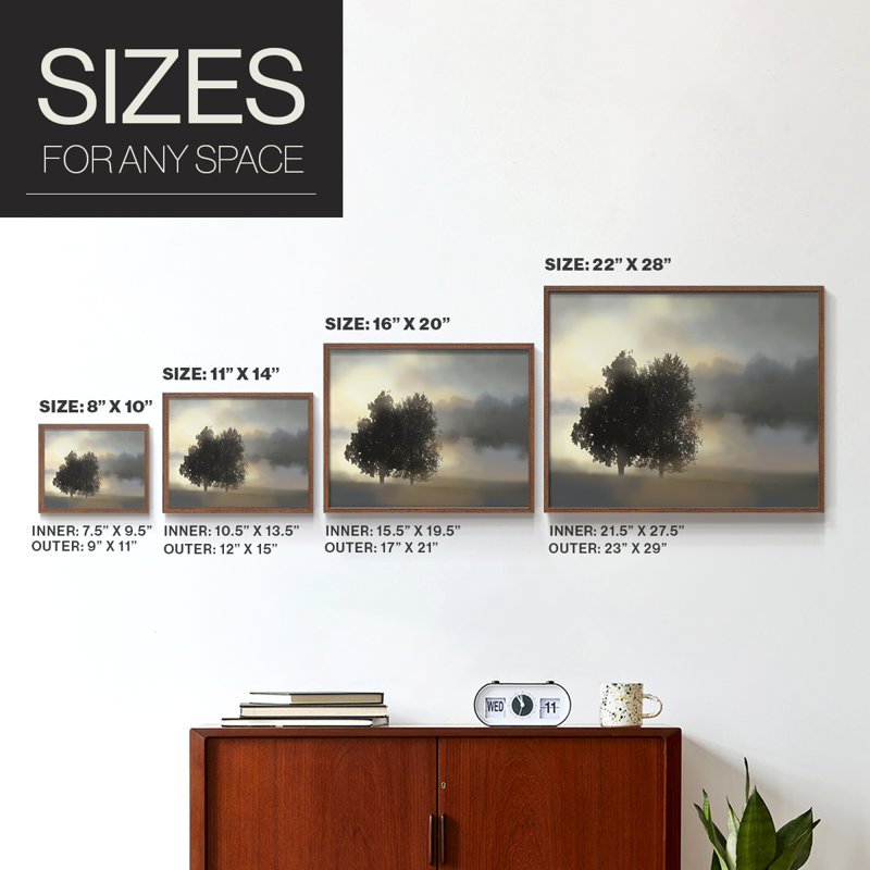Misty Morning -Framed Print - Restickable