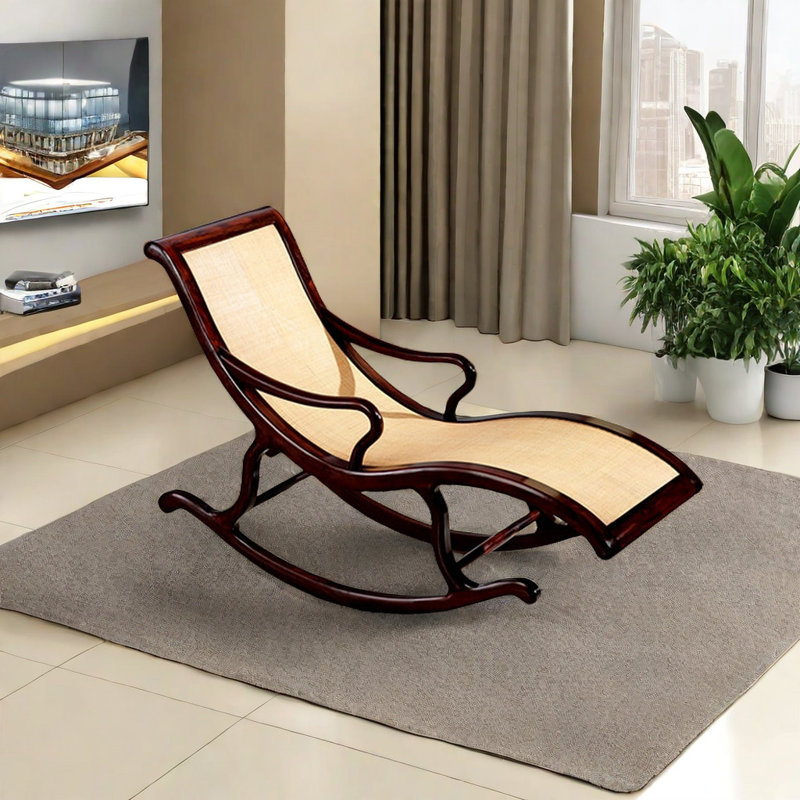 Ash wood rocking chair