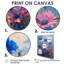 «Blue Blue Meadow Cornflowers Serenity» - Art mural bleuets-924765403-924765405