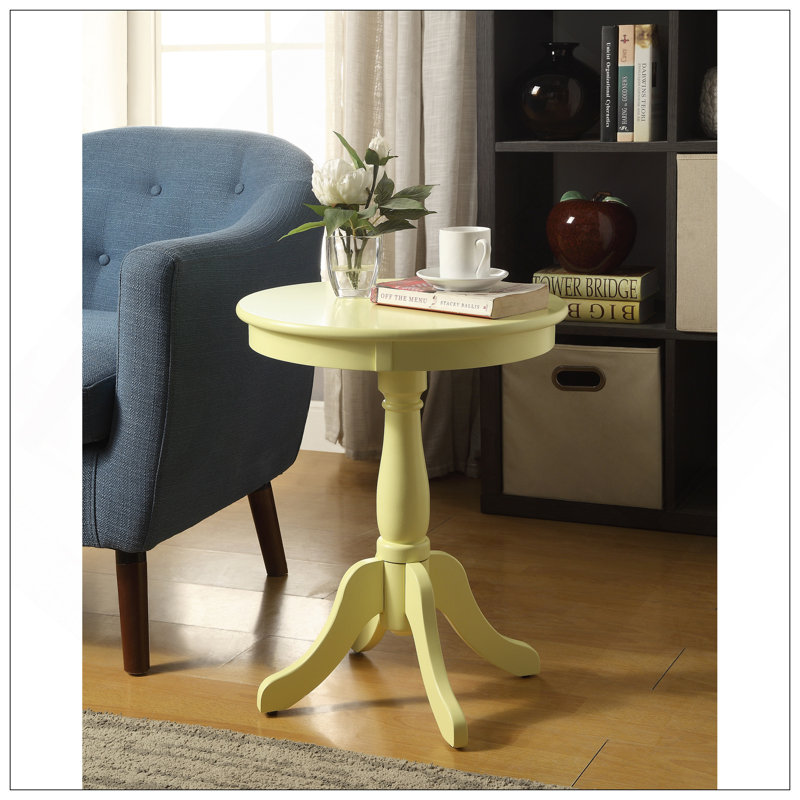 Table d'appoint à finition jaune clair Alger