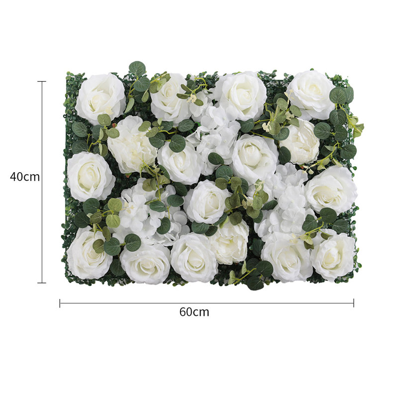 40cm Faux Rose Plant in Planter