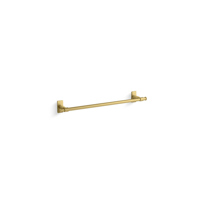 Barre à serviettes Castia By Studio Mcgee, Laiton brossé moderne éclatant, H 2,5 po x l 24 po x P 3,25 po