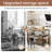 3-Tier Kitchen Island with 2 Stools