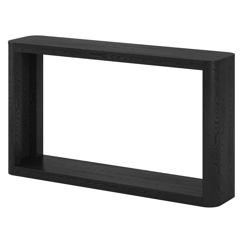 Kellan 52" Wide Rectangular Console Table, Black