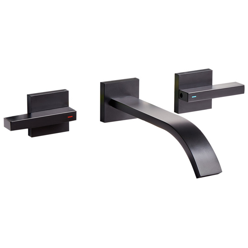 Wall Mounted Basin Mixer Tap BERRACO, Black