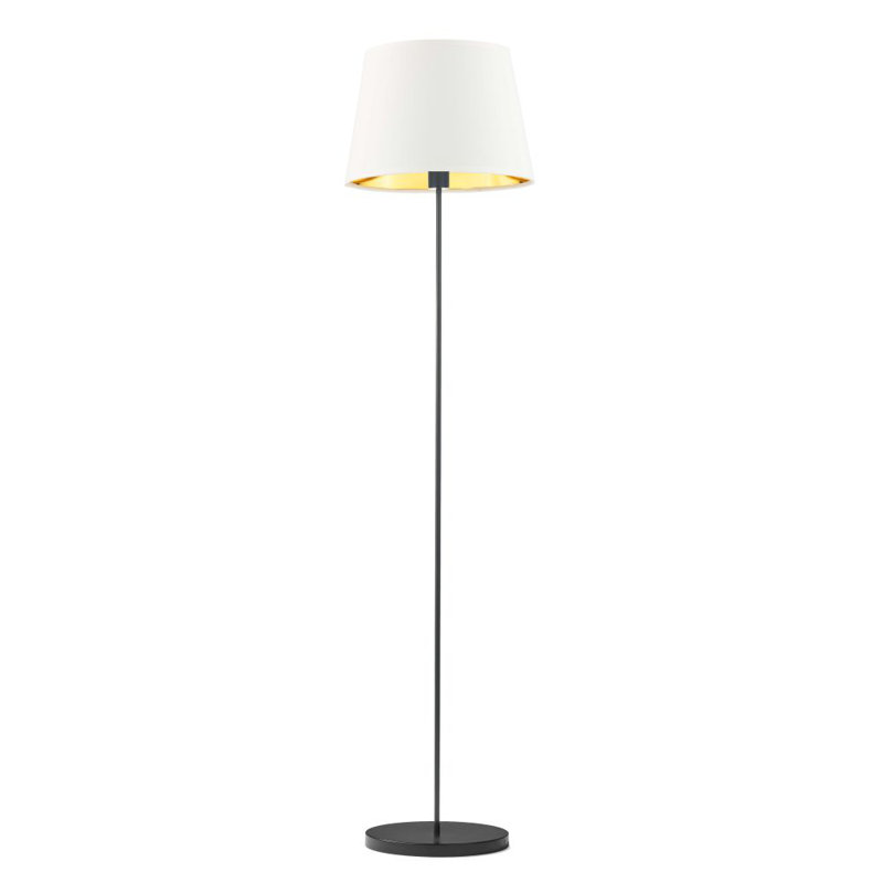 Artimus 162.5cm Traditional Floor Lamp, White, Black