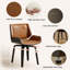 49.53cm H Upholstered Side Chair in Brown