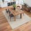 Tapis lavable à rayures rétro antidérapant (beige)-490636261-471381059