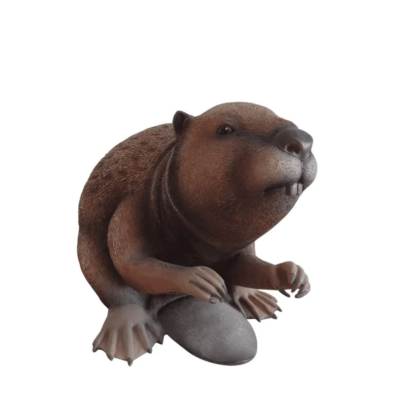 Beaver Life Size Statue