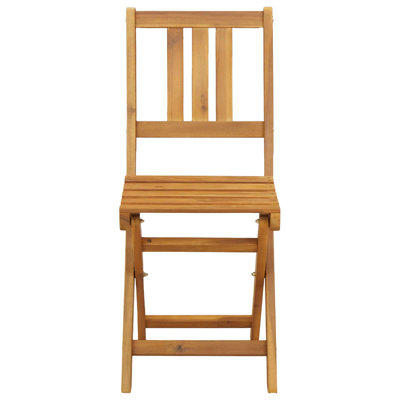 Solid Wood Patio Folding Chair Set of 8