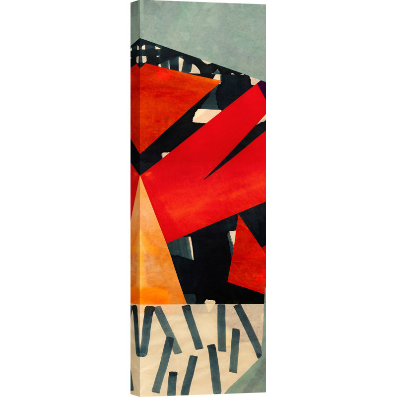 Bebop Abstract Panel I by Leonardo Bacci - Wrapped Canvas Print, 100cm H x 35cm W x 4cm D